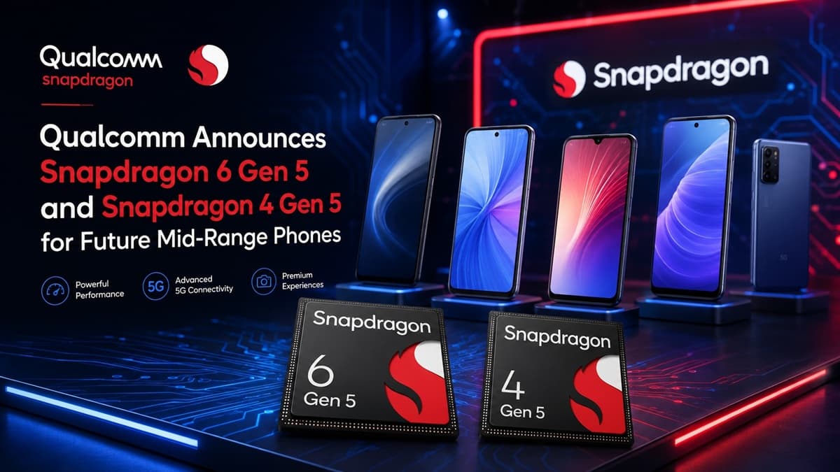 Snapdragon 6 Gen 5 and 4 Gen 5 poster