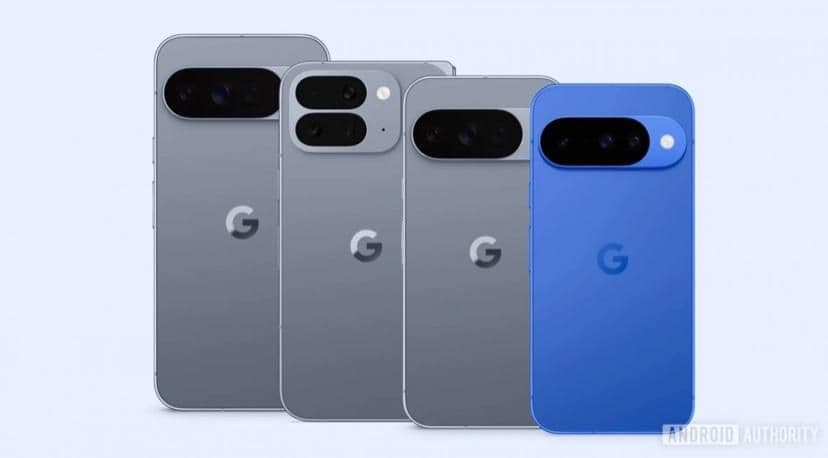 Pixel 10 in grey and blue colors