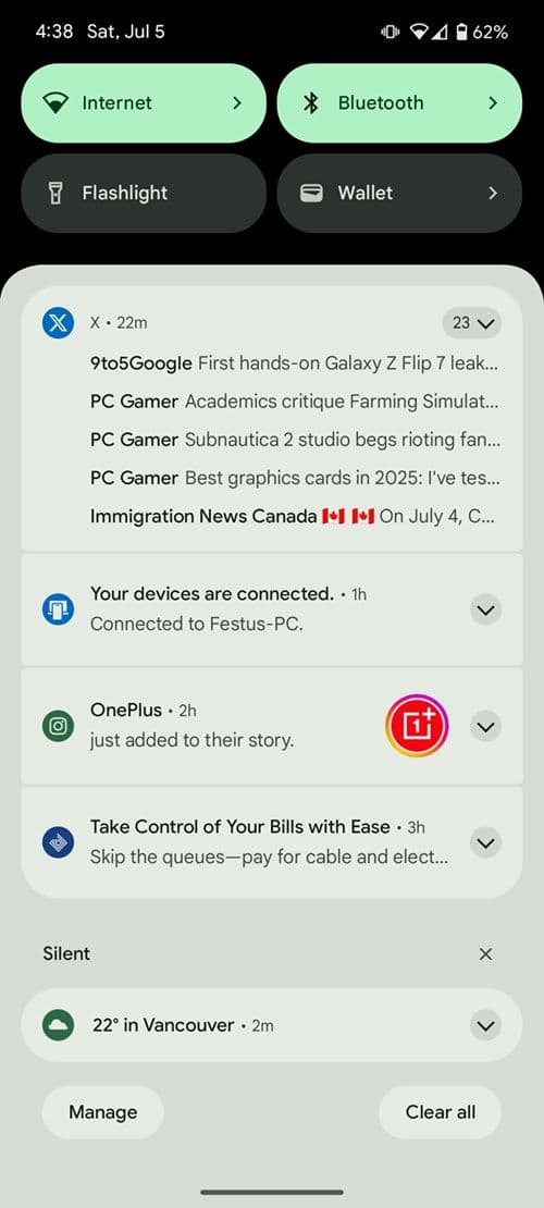 Android 16 Notification Grouping