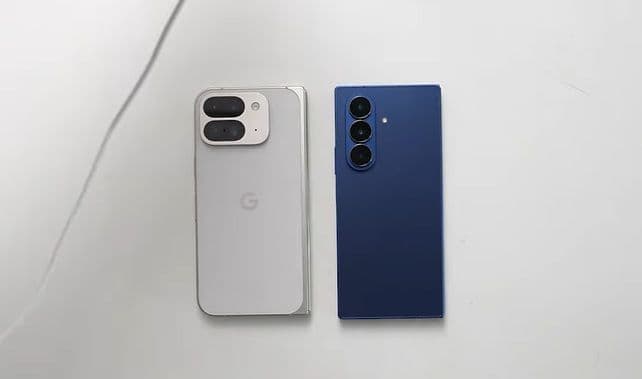 Design of the Galaxy Z Fold 7 and Pixel 9 Pro Fold
