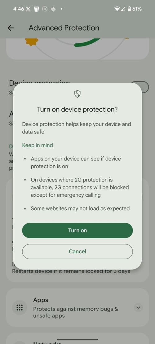 Android 16 Advanced Protection